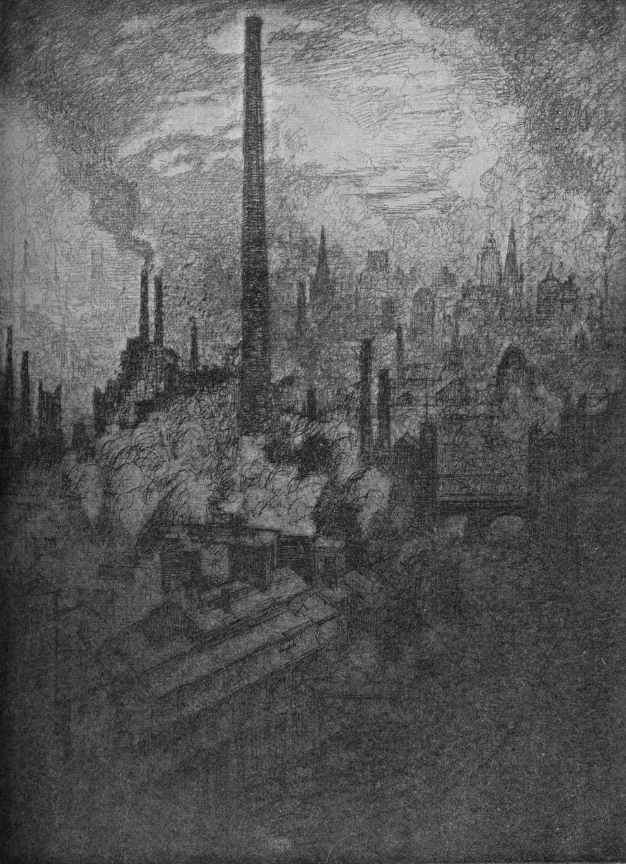 Büyük Baca, Sheffield, 1910 by Joseph Pennell