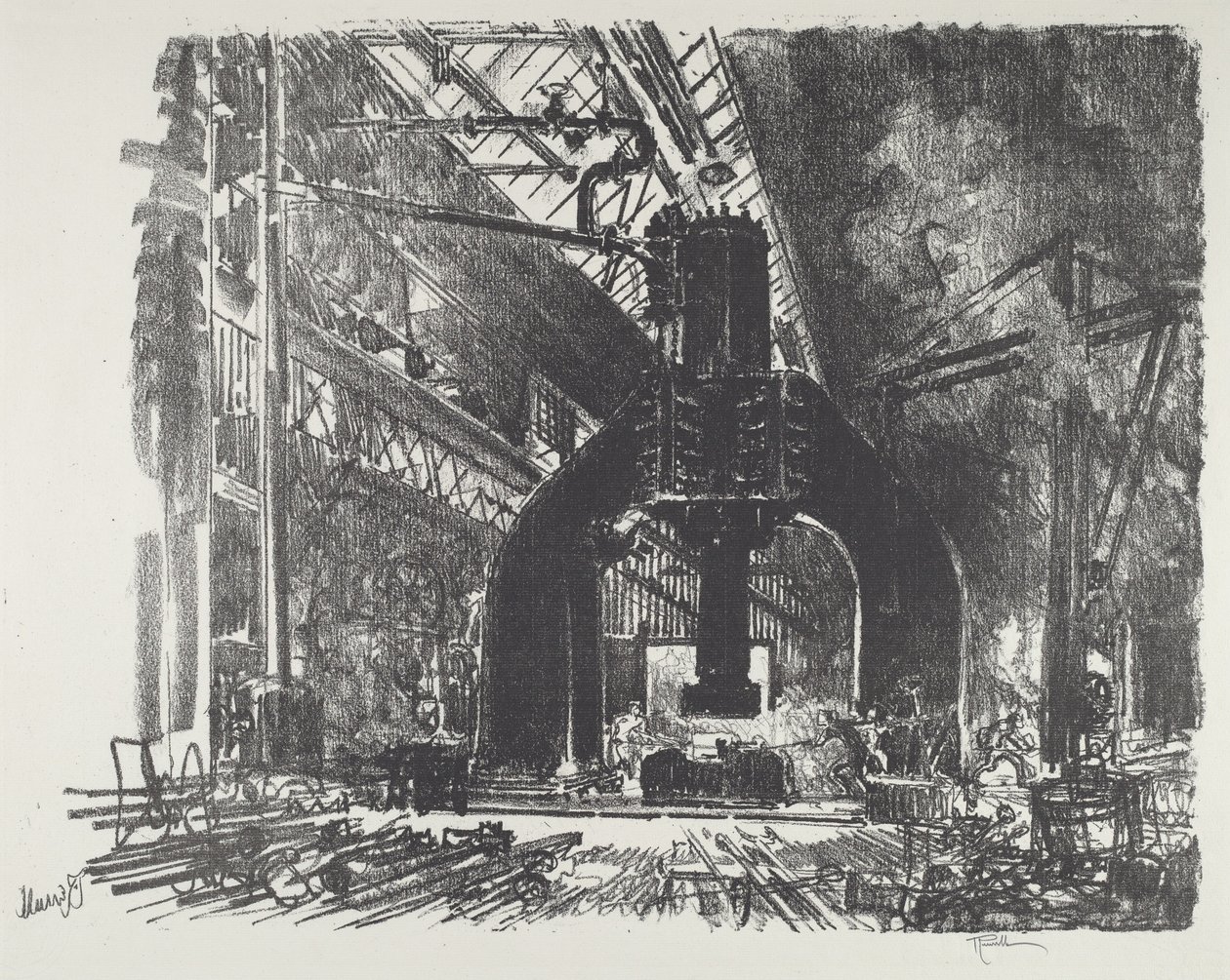 Büyük Çekiç, 1916. by Joseph Pennell