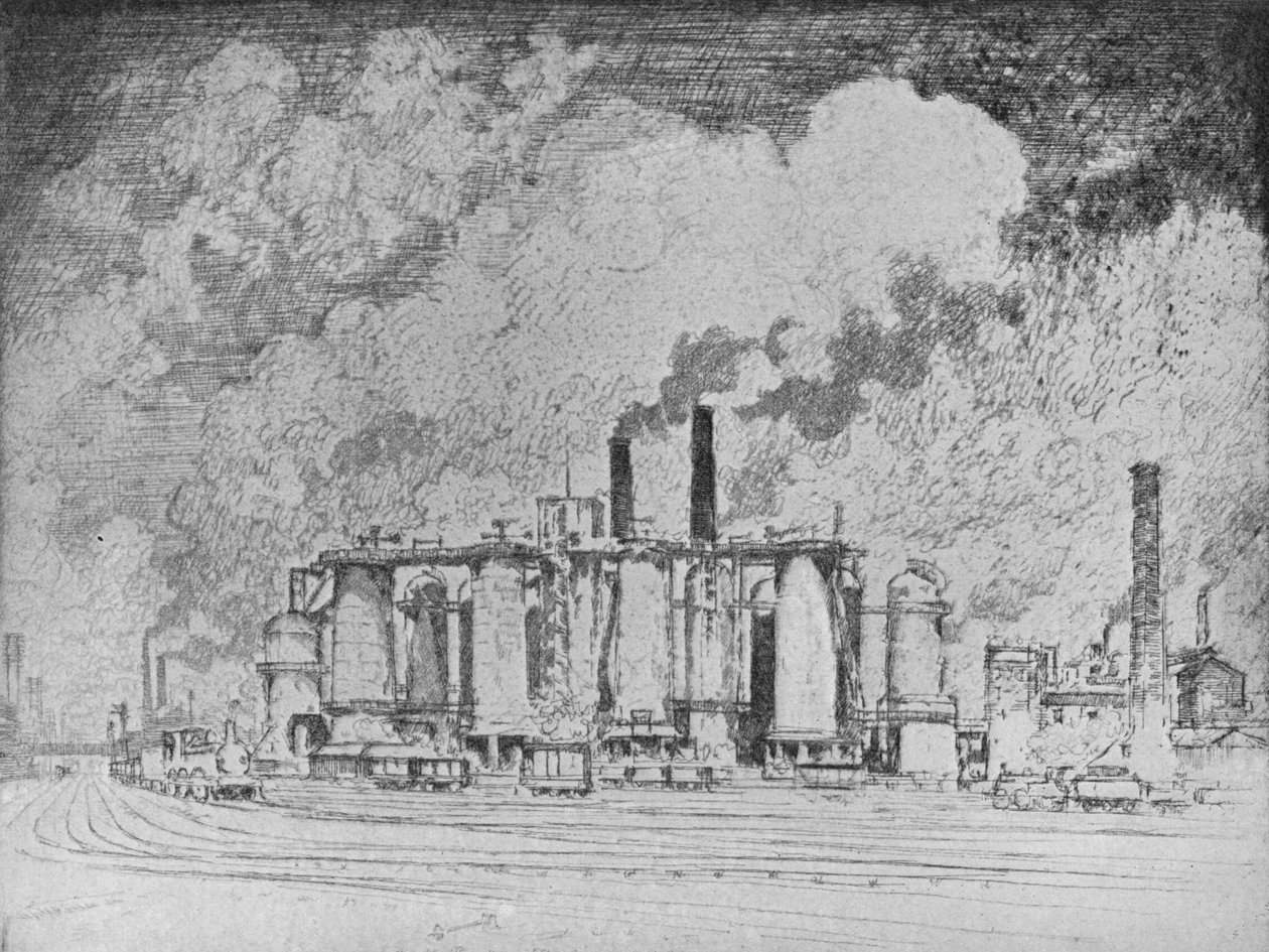 Büyük Beyaz Bulut, Leeds., c1910 by Joseph Pennell