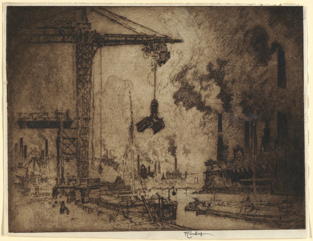 Kavrama, Saldırı by Joseph Pennell