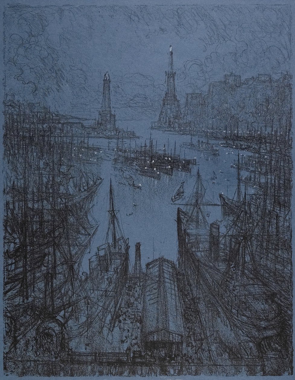 Liman, Cenova, 1913 by Joseph Pennell