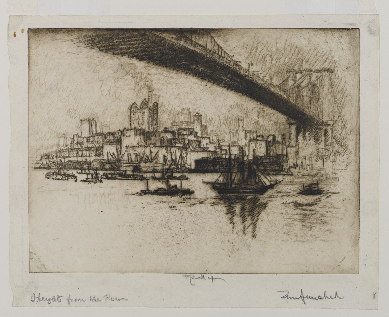 Tepeler, Brooklyn, 1924 by Joseph Pennell