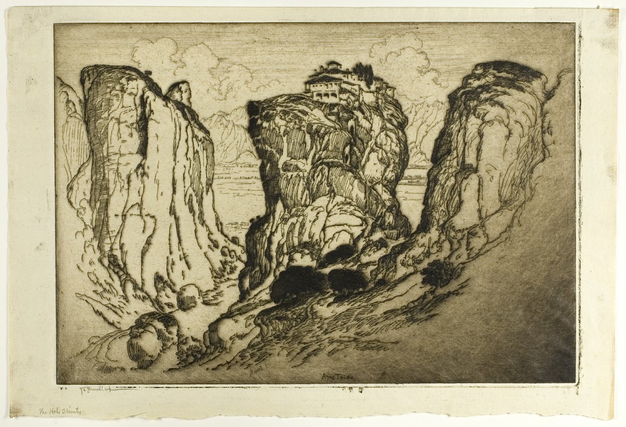 Havadaki Kalelerin Kutsal Üçlemesi by Joseph Pennell