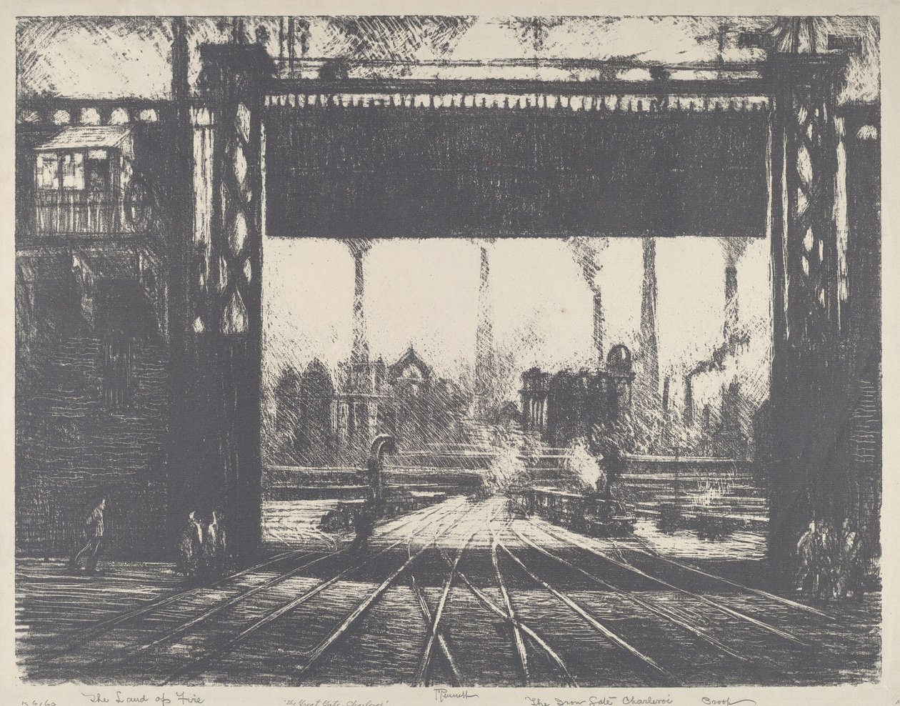 Demir Kapı, Charleroi by Joseph Pennell