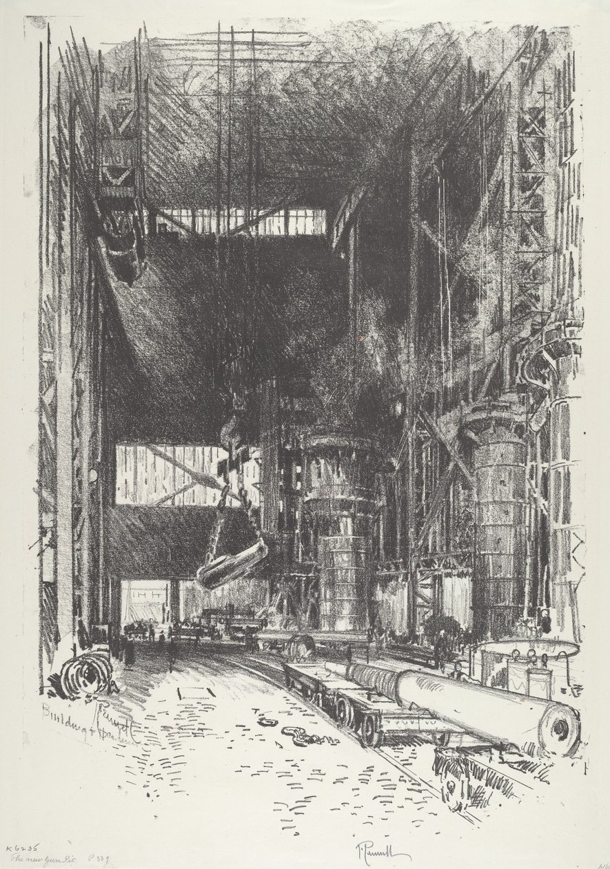 Yeni Silah Çukuru, 1916. by Joseph Pennell