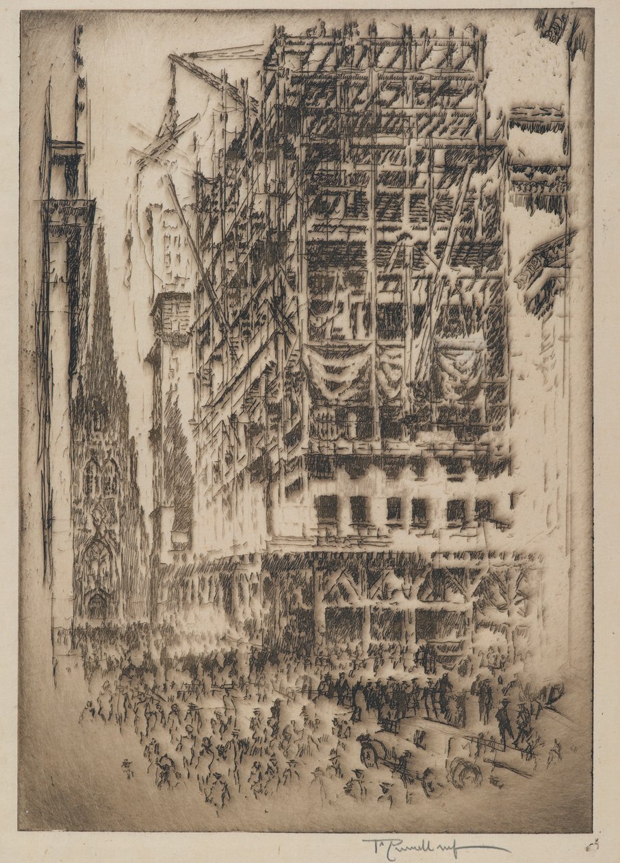 Yeni Borsa, 1921 by Joseph Pennell