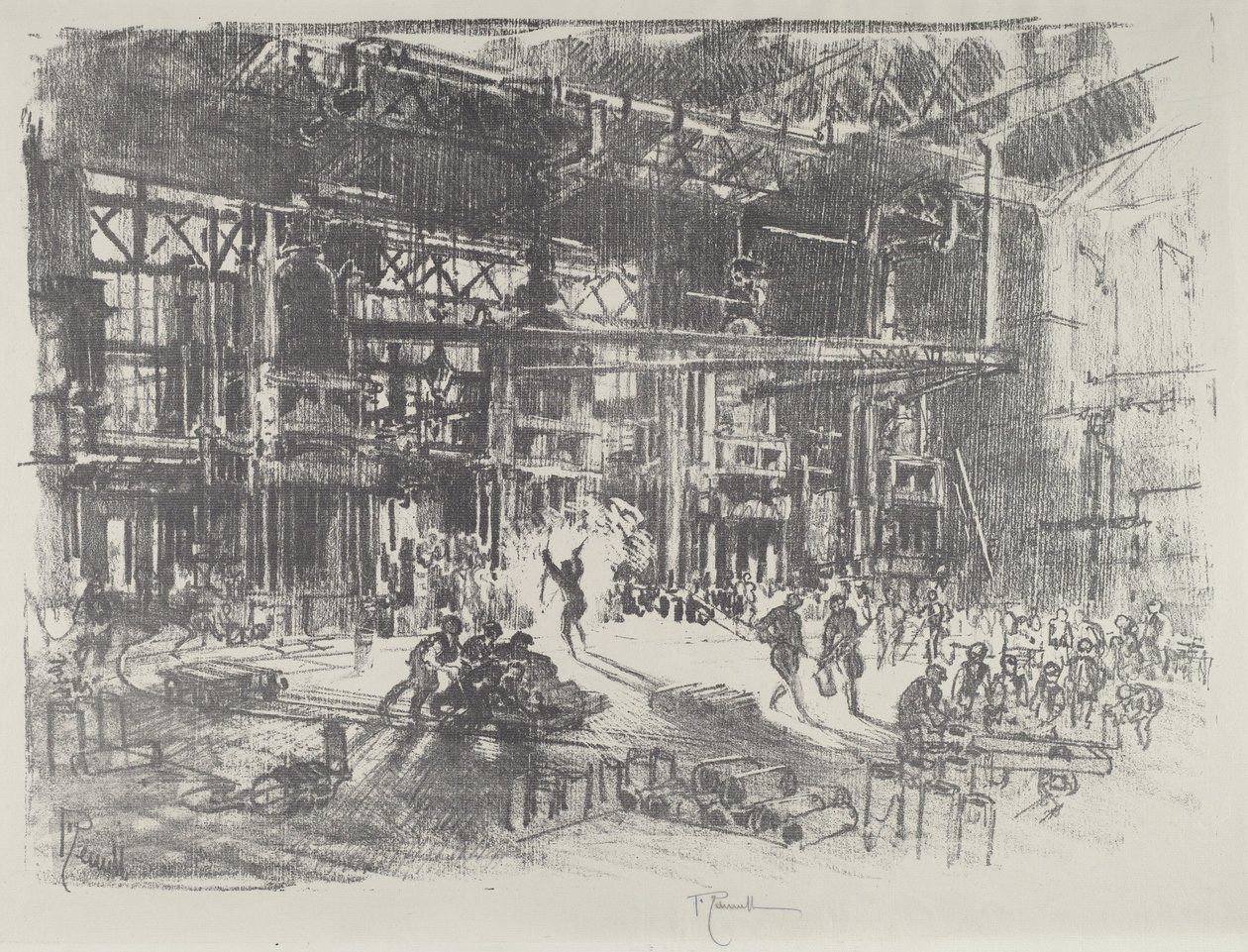 Presler, 1916. by Joseph Pennell