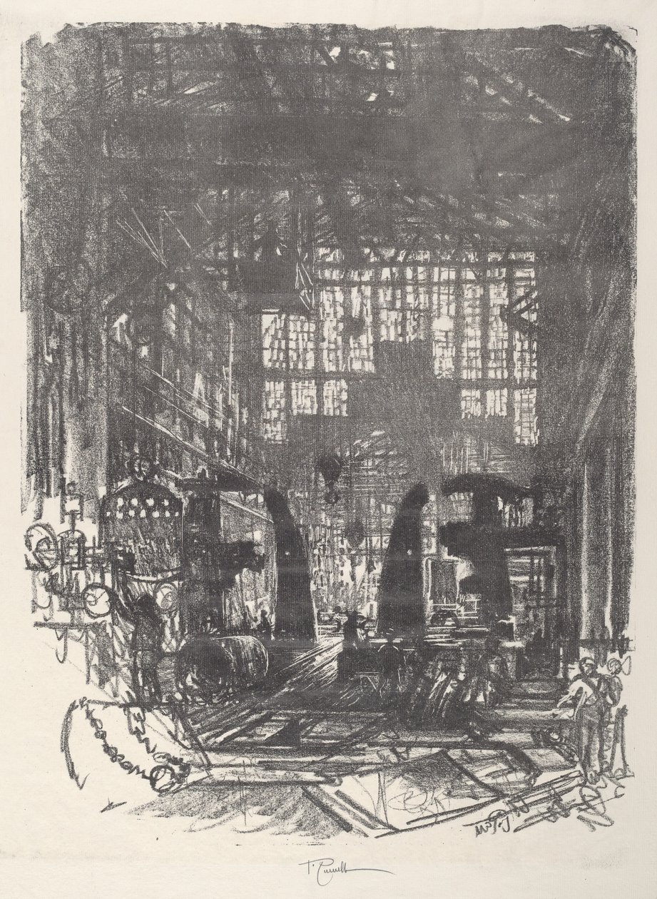 Perçinciler, 1917. by Joseph Pennell