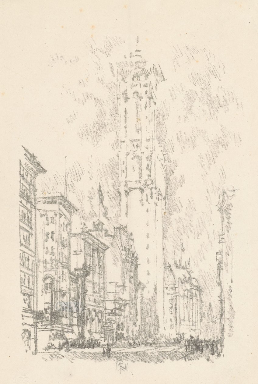 Times Binası by Joseph Pennell