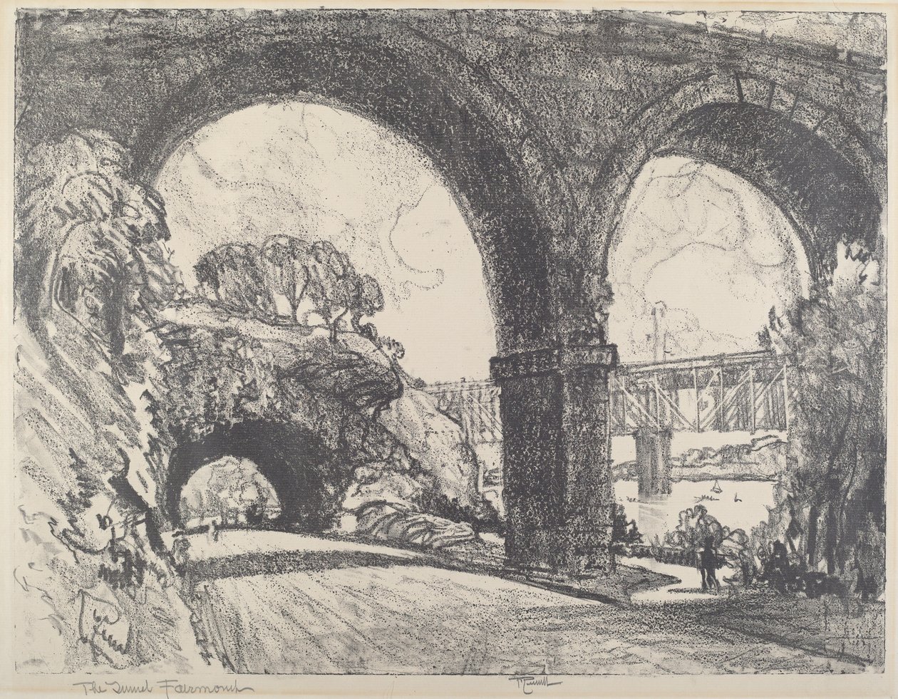 Parktaki Tünel by Joseph Pennell