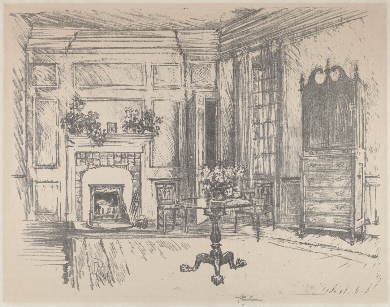 Üst oda, Stenton by Joseph Pennell