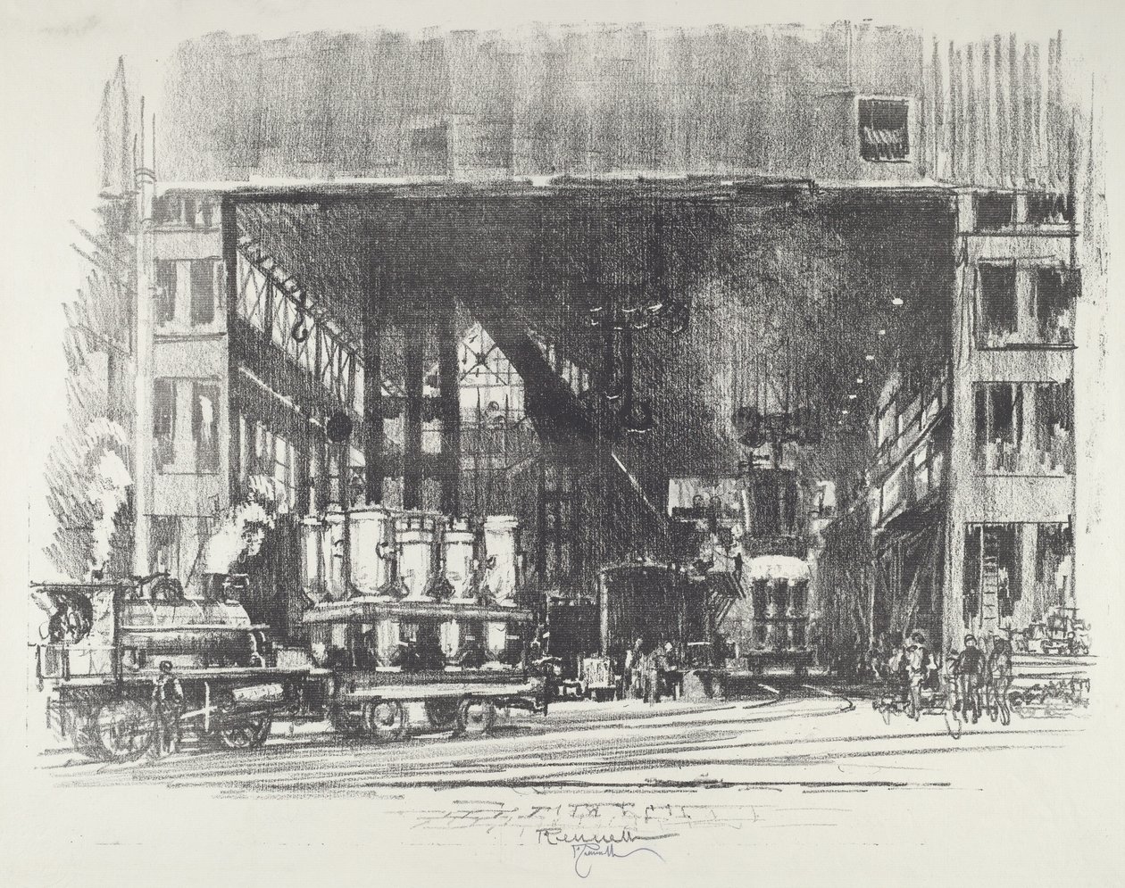 Büyük Kabukları Döküm Kutuları by Joseph Pennell