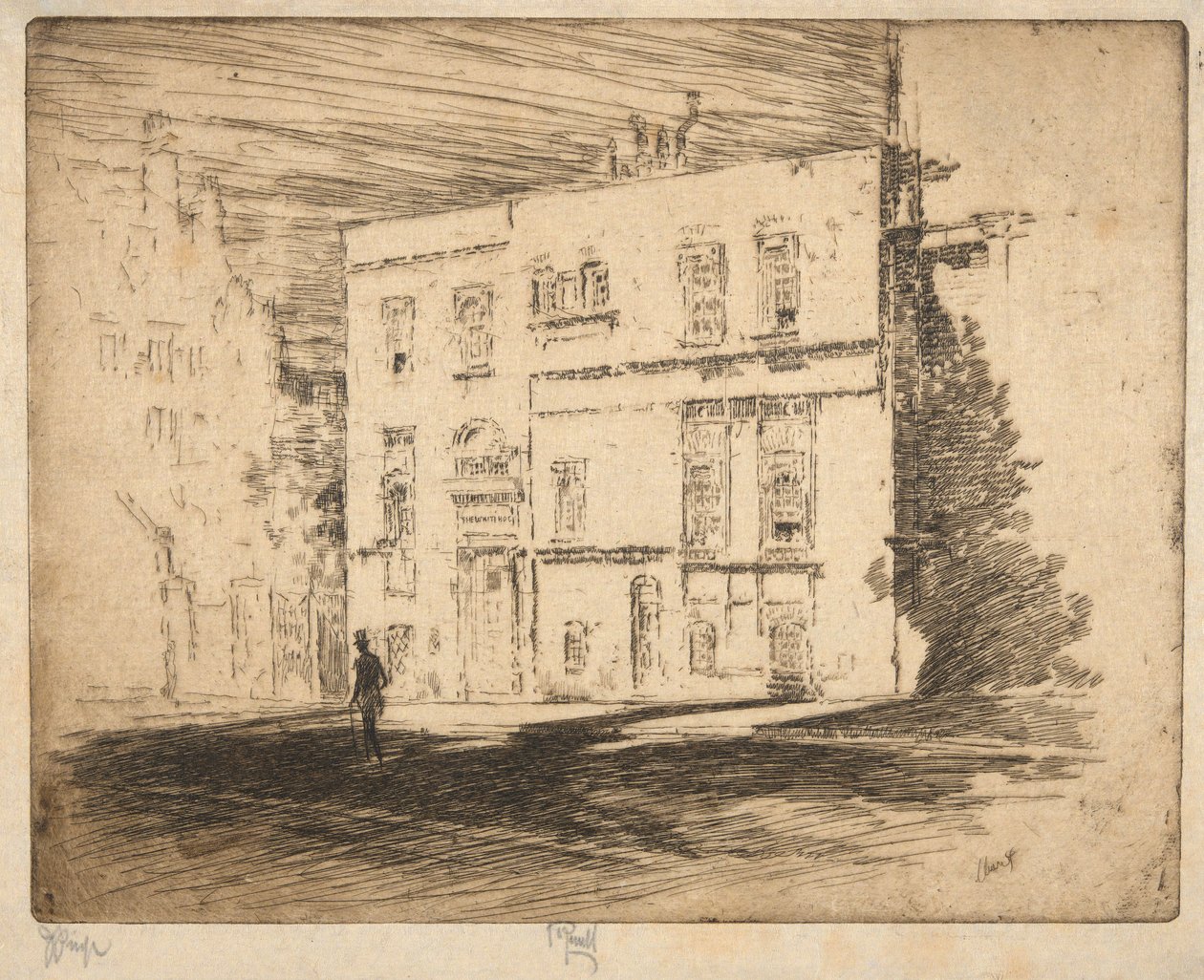 Beyaz Saray: gravür by Joseph Pennell