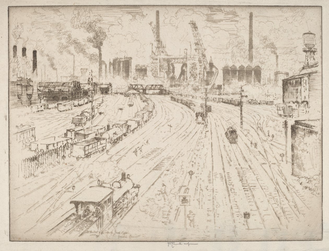 Raylar, Oberhausen by Joseph Pennell