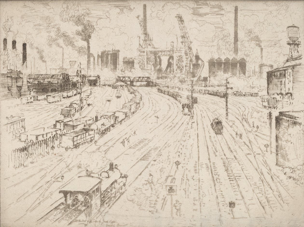 İzler, Oberhausen, 1910. by Joseph Pennell