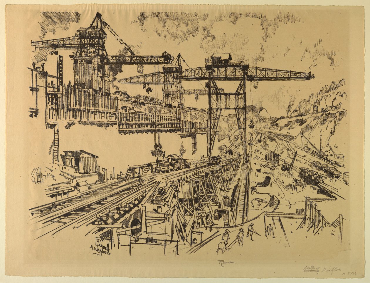 Miraflores Duvarları Kilidi by Joseph Pennell