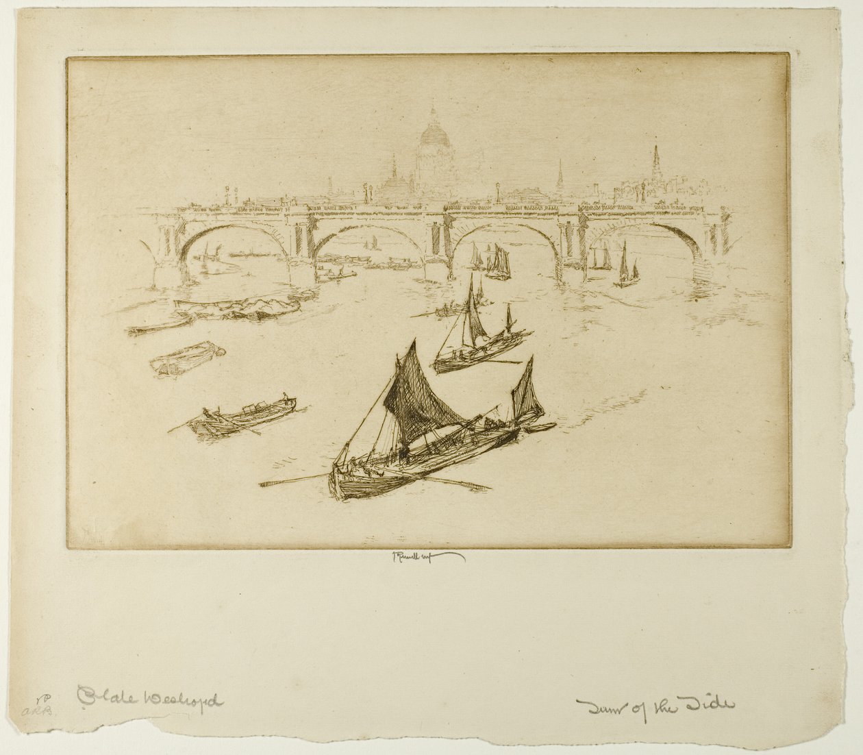 Waterloo Köprüsü by Joseph Pennell