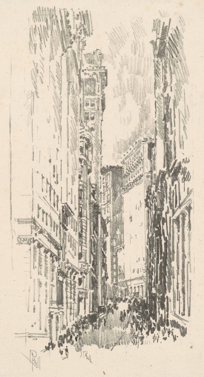 William Caddesi, 1904. by Joseph Pennell