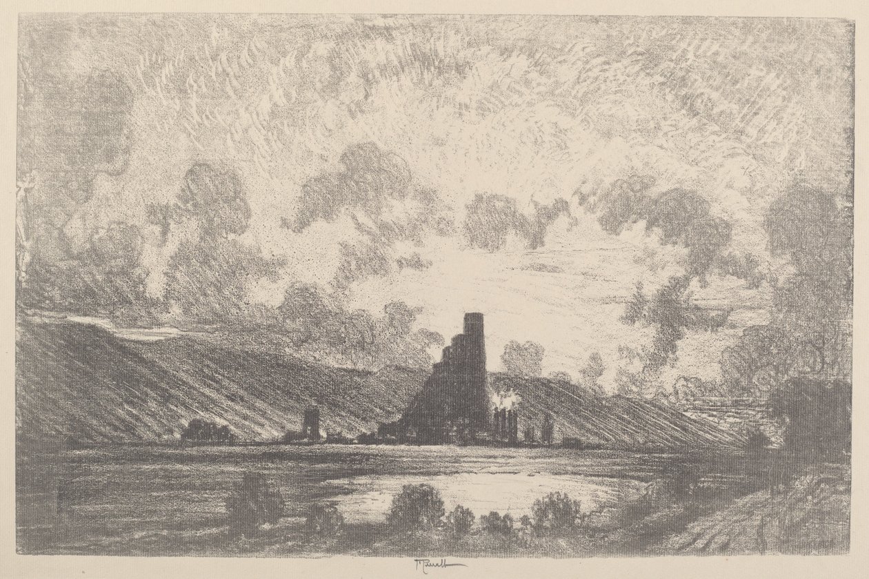 İş Kaleleri, Wilkes Barre by Joseph Pennell