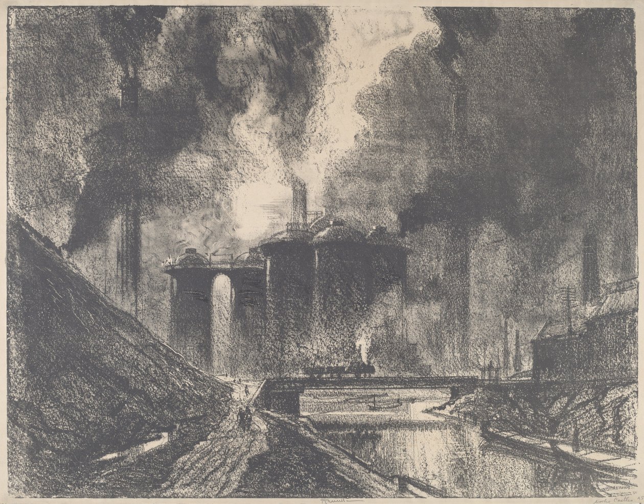 İş Kaleleri, Wolverhampton by Joseph Pennell