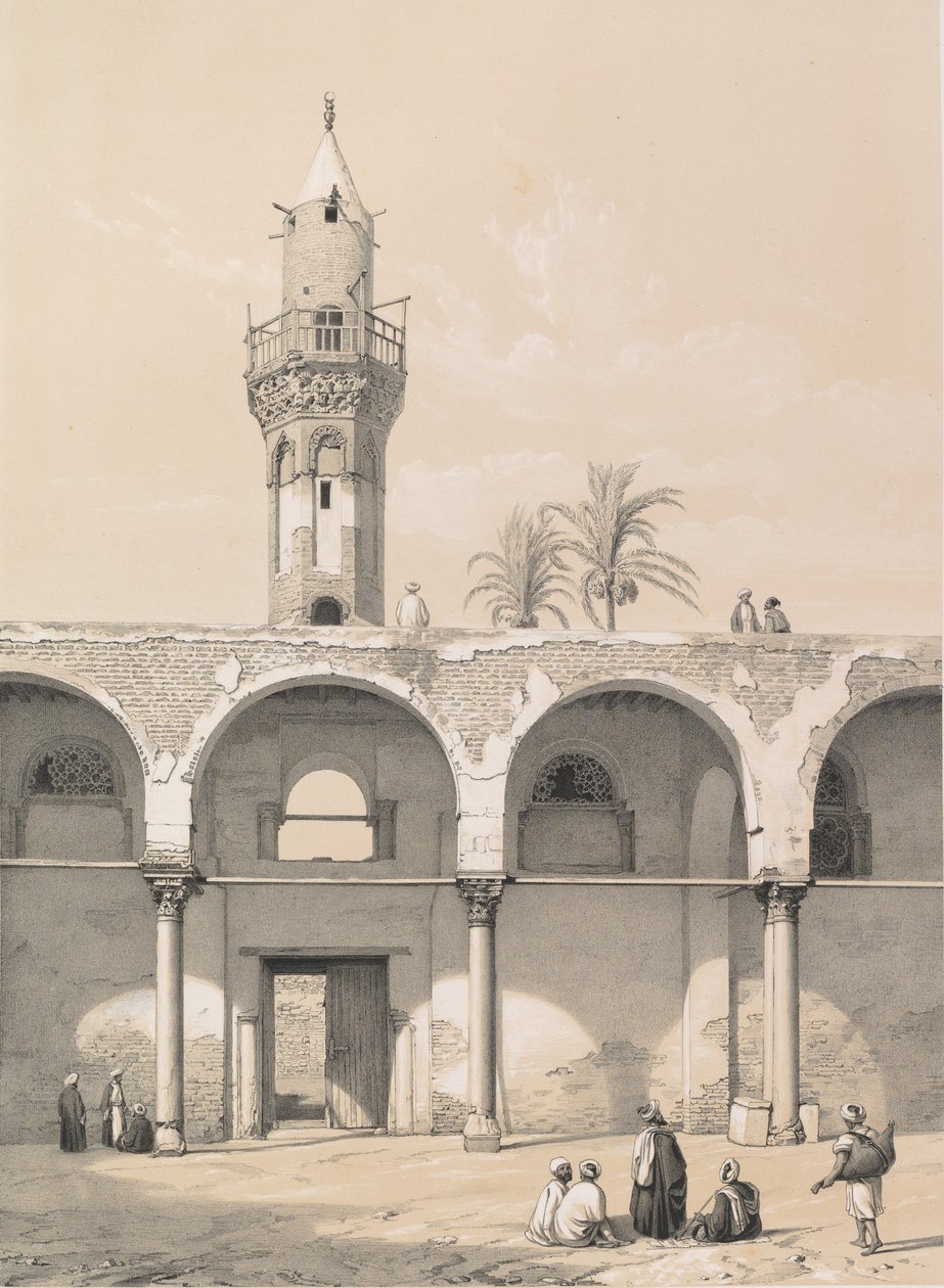 4. Amrou Camii, Kahire, 1843. by Joseph Philibert Girault De Prangey