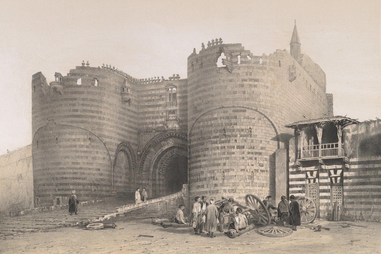 56. Kale Kapısı, Kahire, 1843. by Joseph Philibert Girault De Prangey