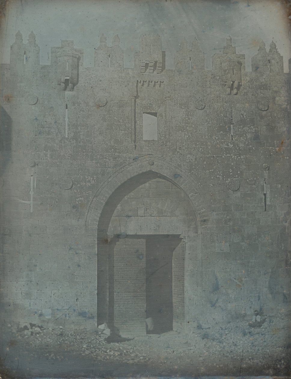 Şam Kapısı, Kudüs, 1842-44. by Joseph Philibert Girault De Prangey