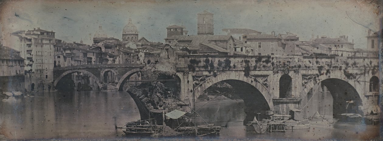 Ponte Rotto Pons Aemilius, Roma, 1842 by Joseph Philibert Girault De Prangey