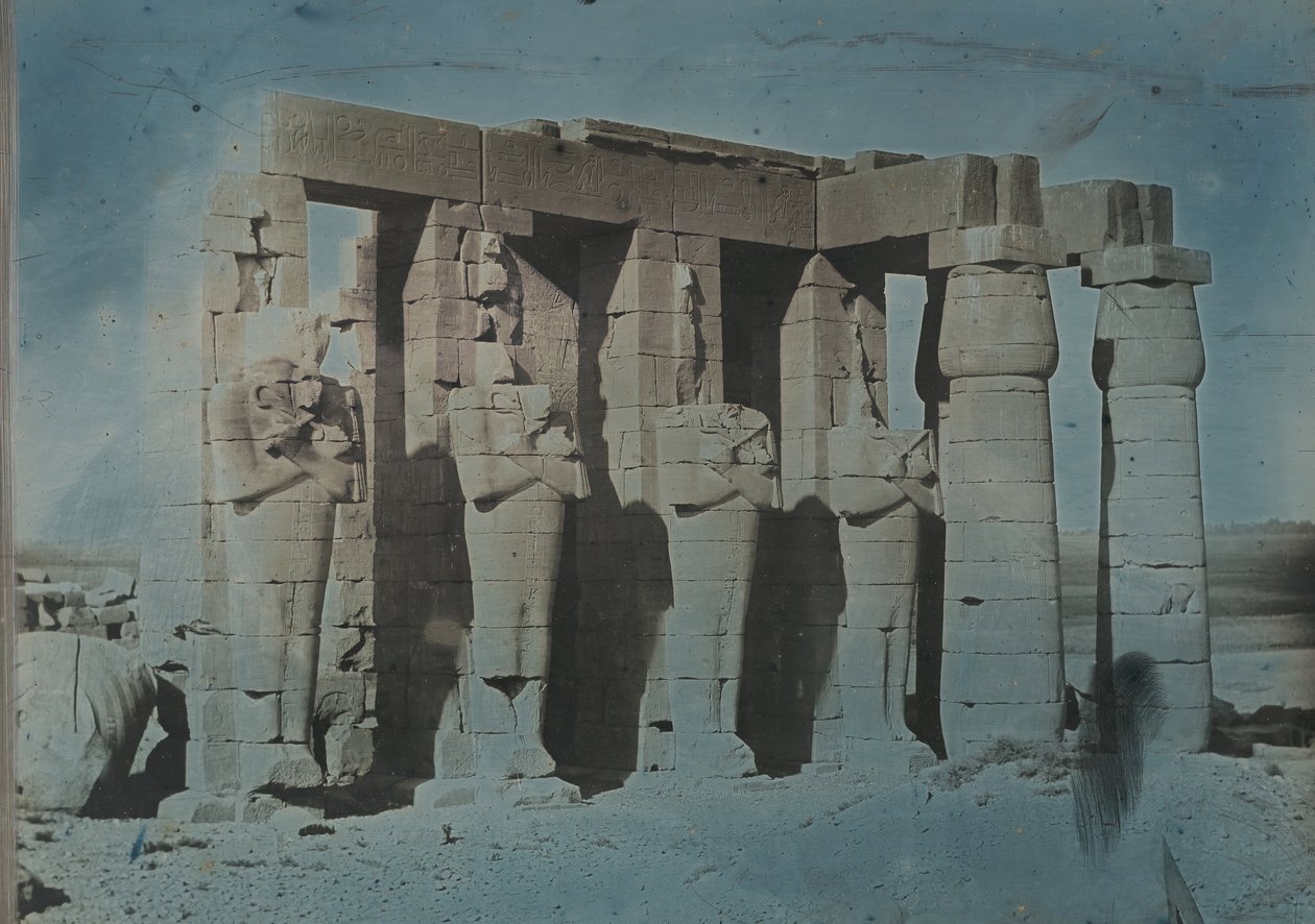 Ramesseum, Teb, 1844. by Joseph Philibert Girault De Prangey