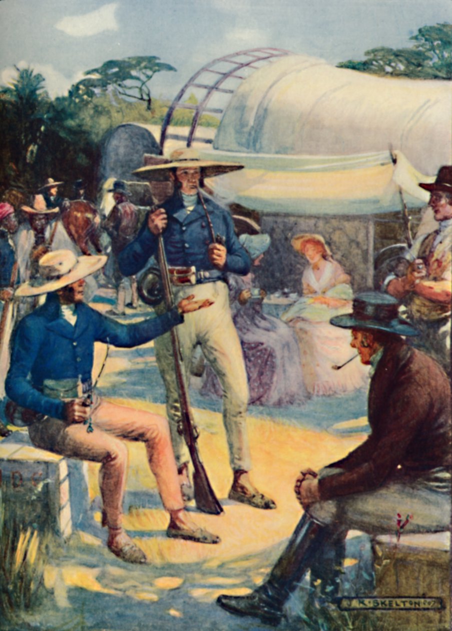 1820 Yerleşimciler ve Boer Konvoyları, 1909 by Joseph Ratcliffe Skelton