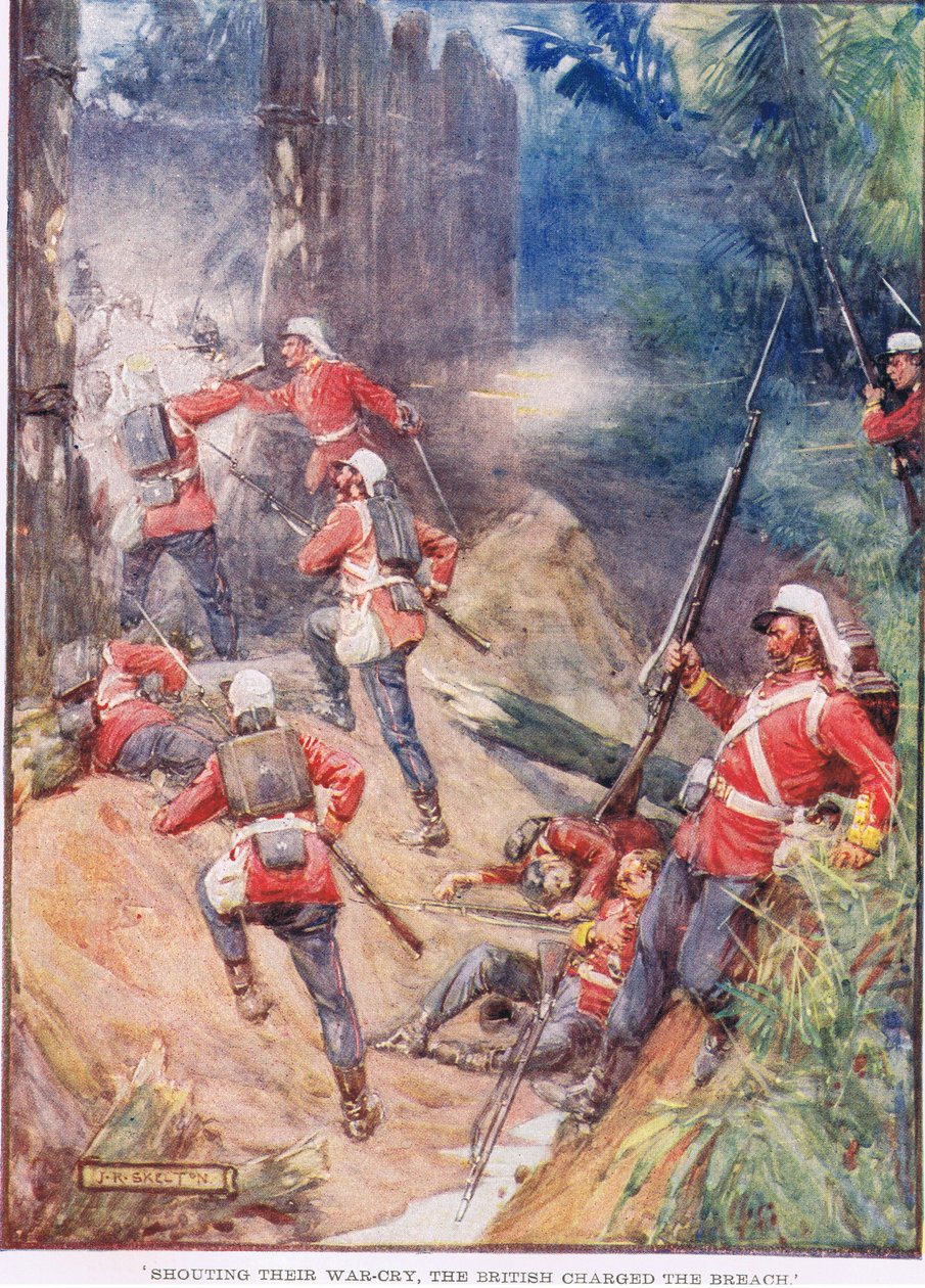 Savaş çığlıklarını atan İngilizler, ihlali suçladı by Joseph Ratcliffe Skelton