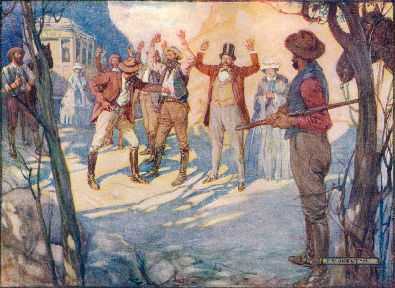 Antrenör Bekletilecek ve Tüm Yolcular Soyuldu, c1908, c1920. by Joseph Ratcliffe Skelton