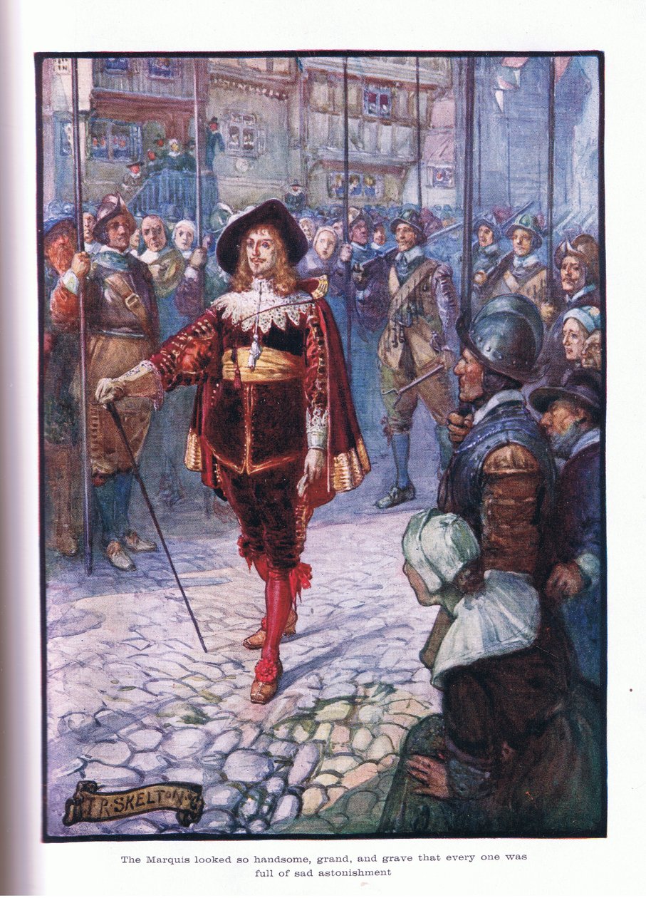 Marki o kadar yakışıklı, görkemli ve ciddi görünüyordu ki, herkes hüzünlü bir şaşkınlık içindeydi, 1910 by Joseph Ratcliffe Skelton