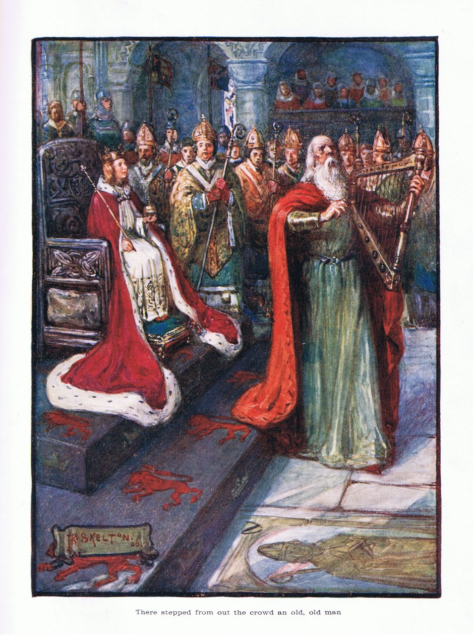 Kalabalıktan dışarı adım attı ve yaşlı, yaşlı adam, 1910 by Joseph Ratcliffe Skelton