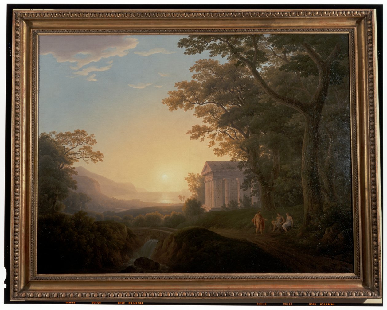 Tapınakla İdeal Bir Manzara by Joseph Rebell
