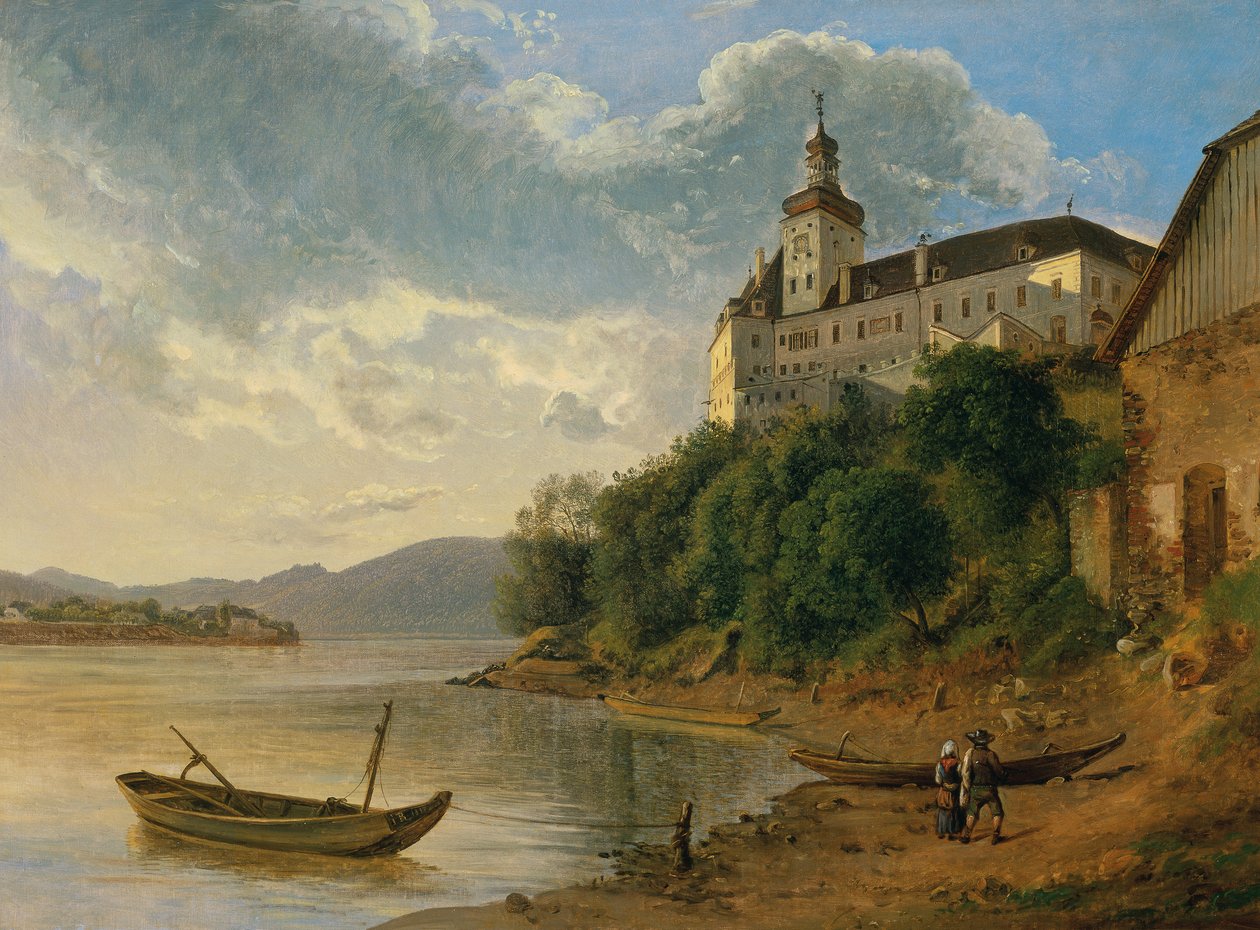 kuzey-batıya Persenbeug Kalesi by Joseph Rebell