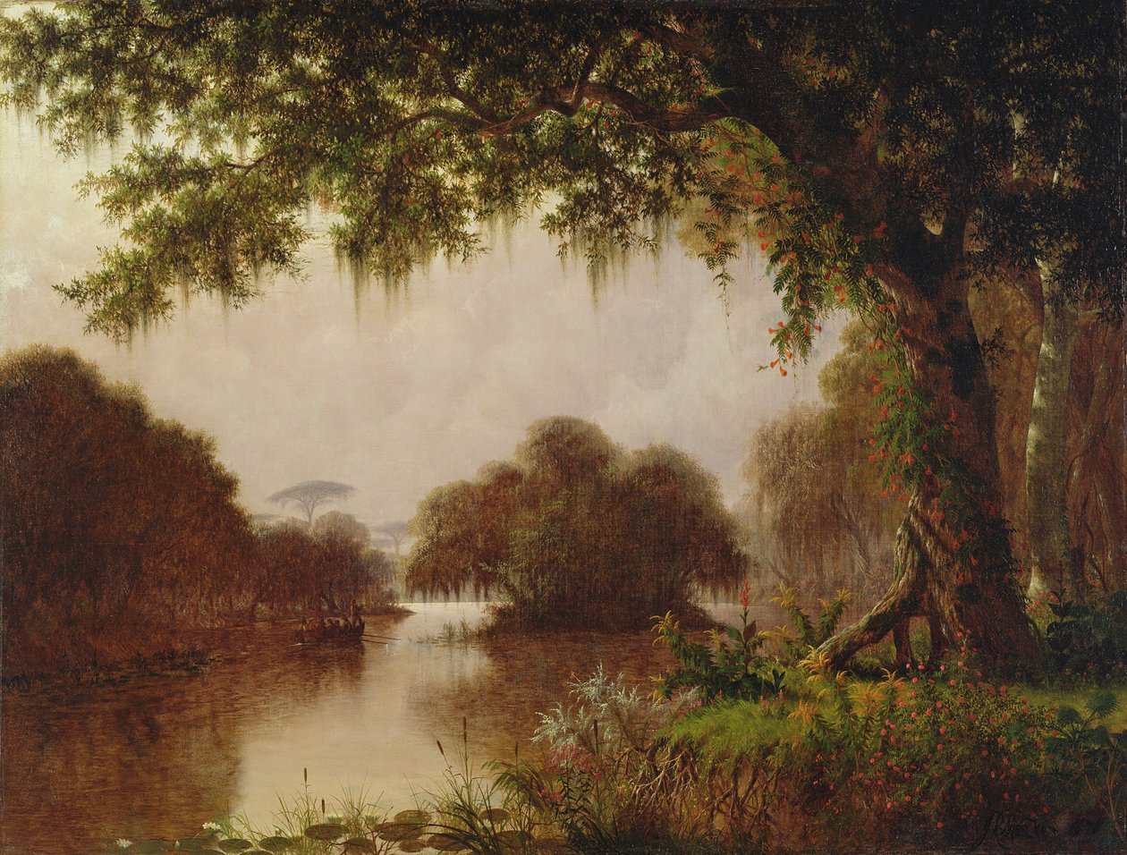 Mississippi Bataklığı, 1871 by Joseph Rusling Meeker