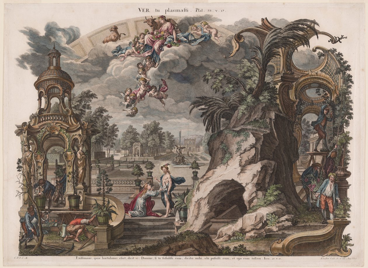 Bahar by Joseph Sebastian Klauber, Johann Baptist Klauber, after Johann Wolfgang Baumgartner