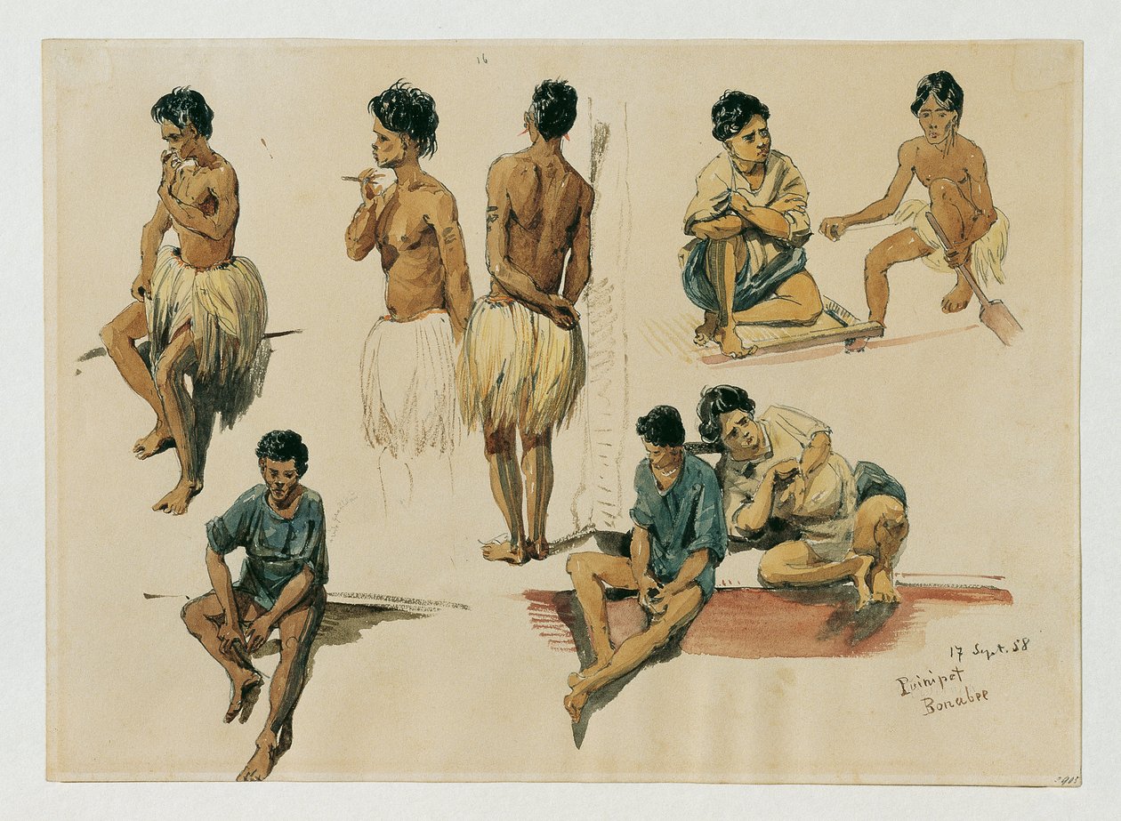 Puinipet (Ponape) Adası Yerlileri, Caroline Adaları by Joseph Selleny