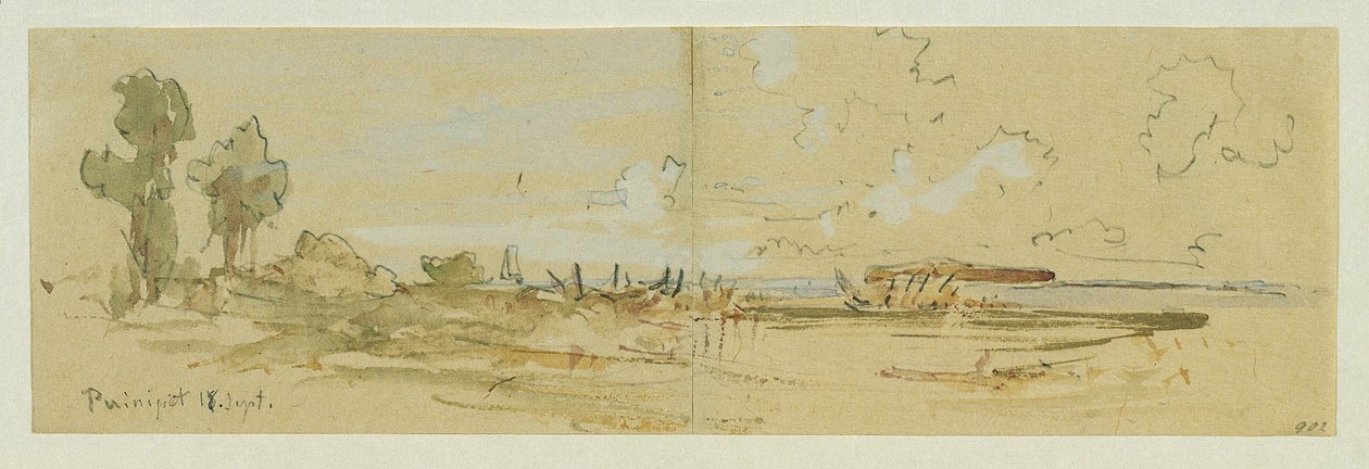 Uferlandschaft der Insel Puinipet (Ponape), Caroline Adaları by Joseph Selleny