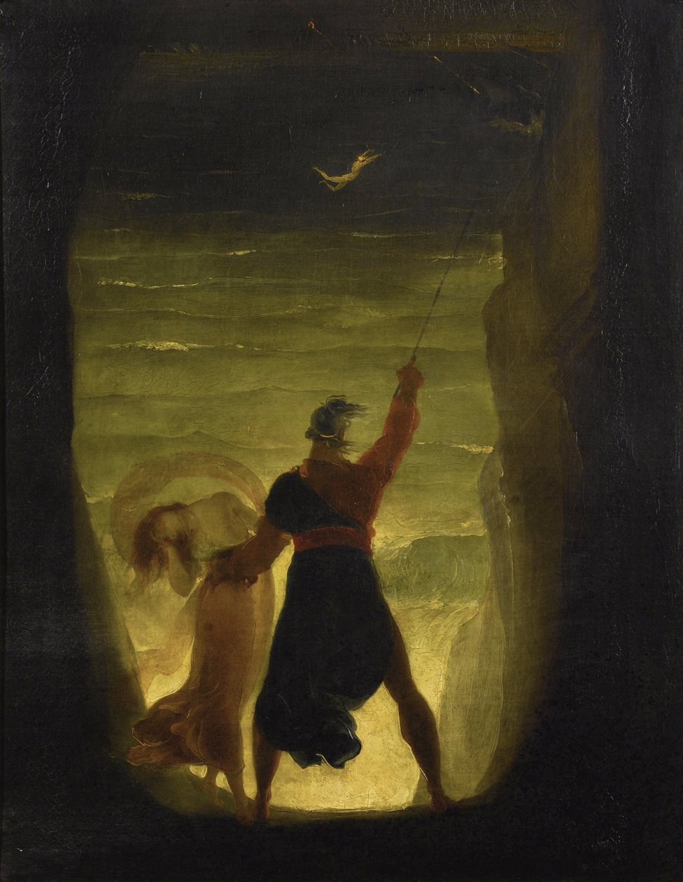 Fırtına. Prospero ve Ariel par Severn, Joseph by Joseph Severn