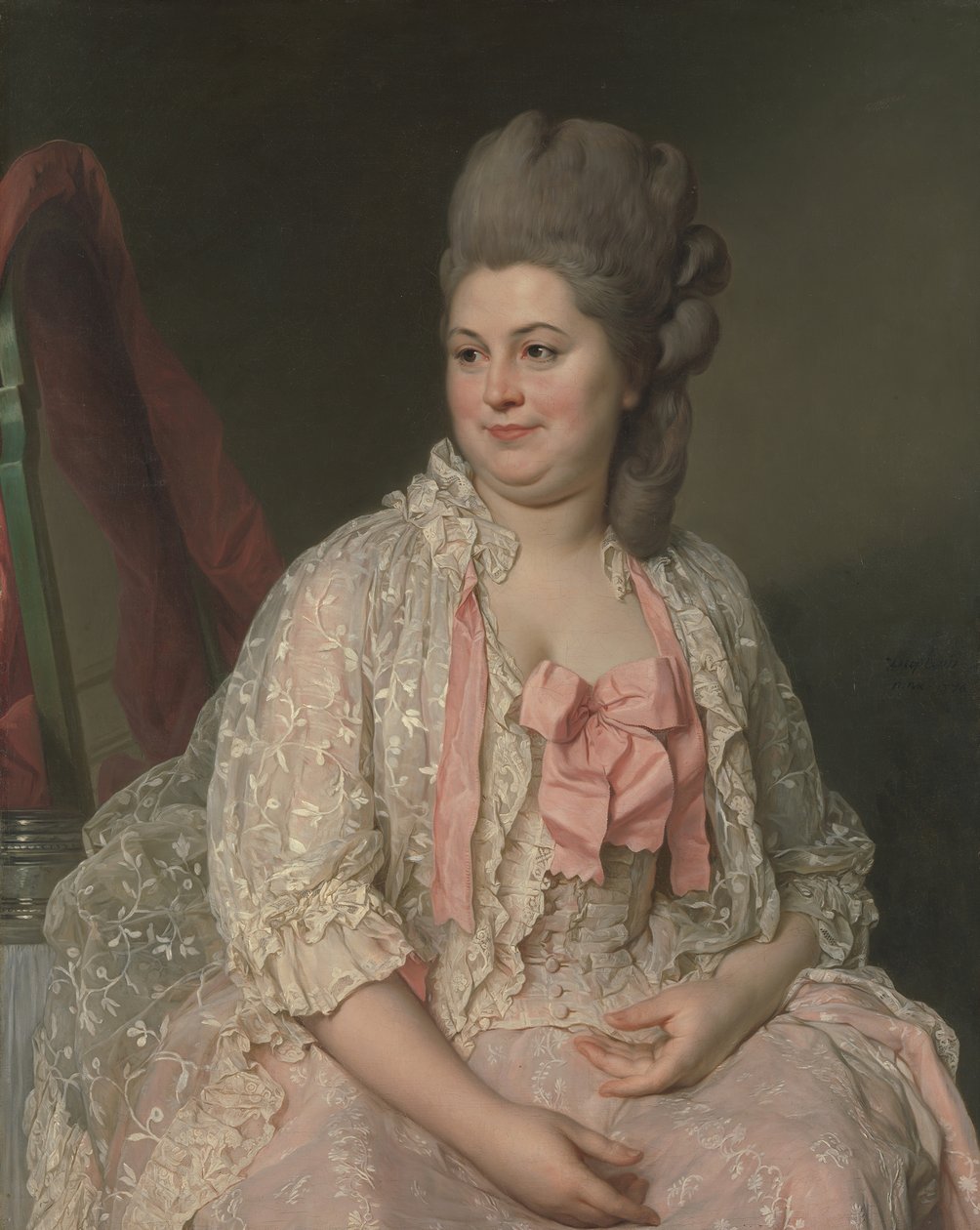 Madam de Saint-Morys Eléonore Elisabeth Angelique de Beauterne, 1742-1824, 1776. by Joseph Siffred Duplessis