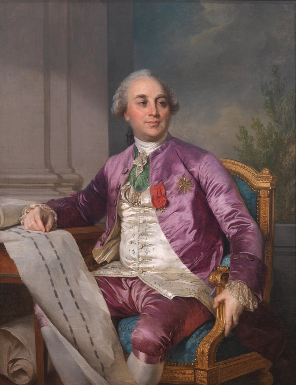 Angiviller Charles-Claude Flahaut de la Billarderie Kontunun portresi (1730-1809) by Joseph Siffred Duplessis