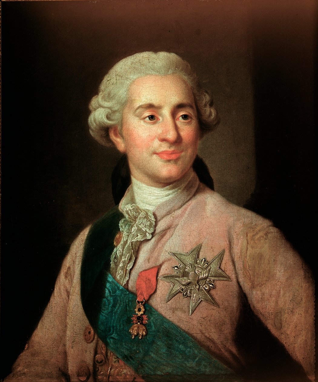 Joseph Siffred Duplessis (1725-1802) (Joseph-Siffred, Joseph Siffrede, Joseph-Siffrede, Joseph Siffrein, Joseph- tarafından Altın Post Nişanı Nişanı taşıyan Fransa Kralı Louis XVI