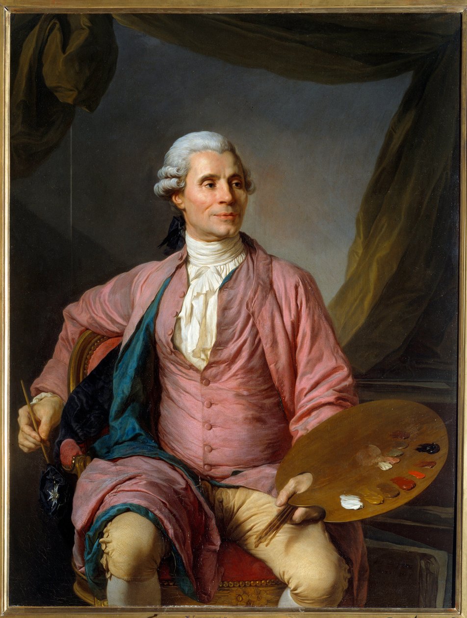 Ressamın Portresi Joseph Marie Vien (1716-1809) Tablo Joseph Siffred Duplessis (1725-1802) (Joseph-Siffred, Joseph Siffrede, Joseph-Siffrede, Joseph Siffrein, Joseph-Siffrein) 1784 Güneş 1,33x1 m - Portre ressam Joseph Marie Vien (1716- by Joseph Siffred Duplessis