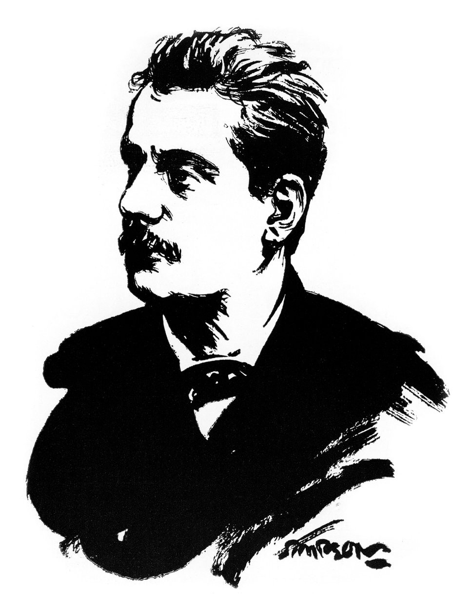 Giacomo Puccini, İtalyan besteci, 1912 by Joseph Simpson
