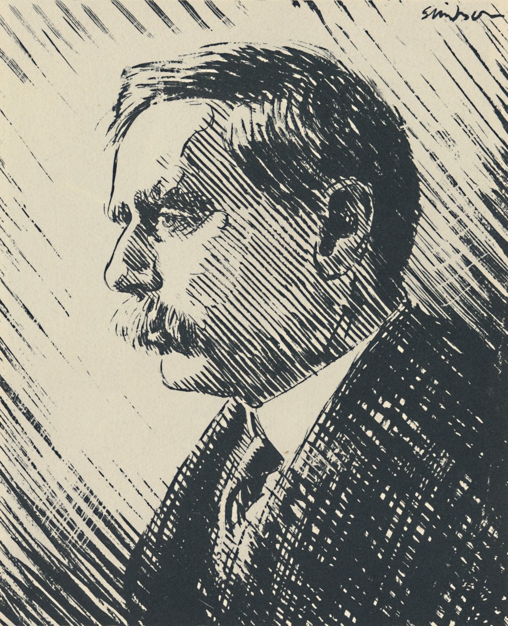 H.G. Wells, c1930s, c1950. by Joseph Simpson