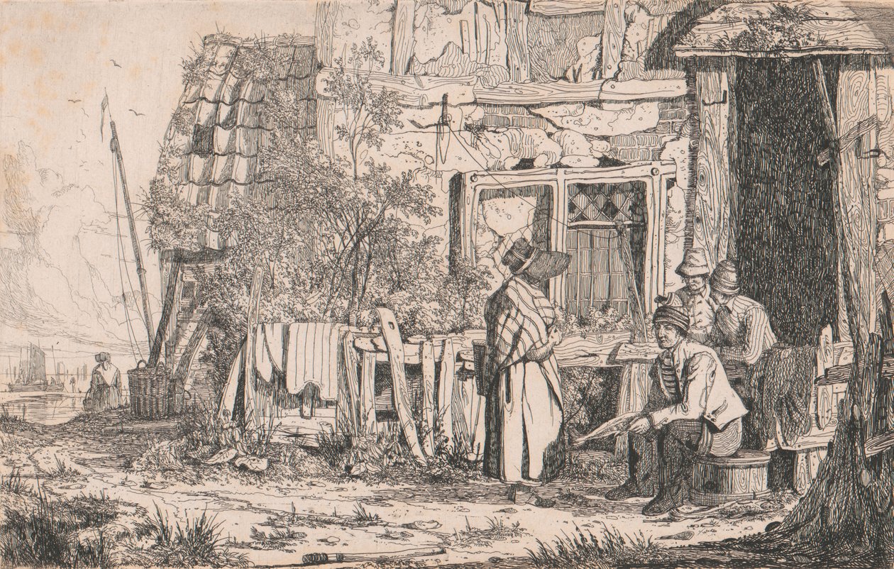 İnsanlarla Kulübe by Joseph Stannard