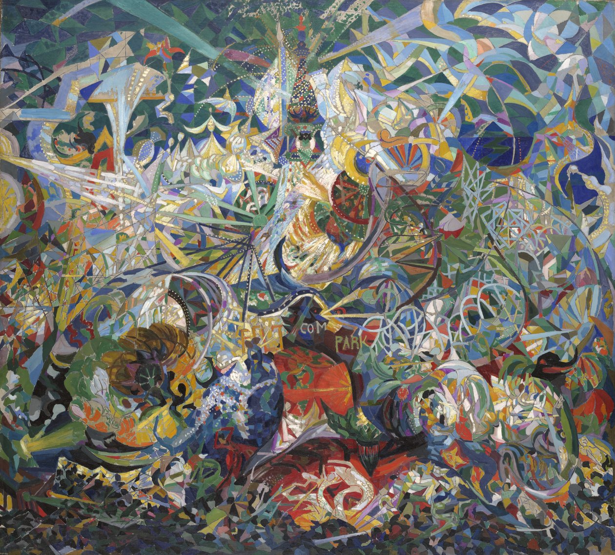 Işıklar Savaşı, Coney Adası, Mardi Gras by Joseph Stella
