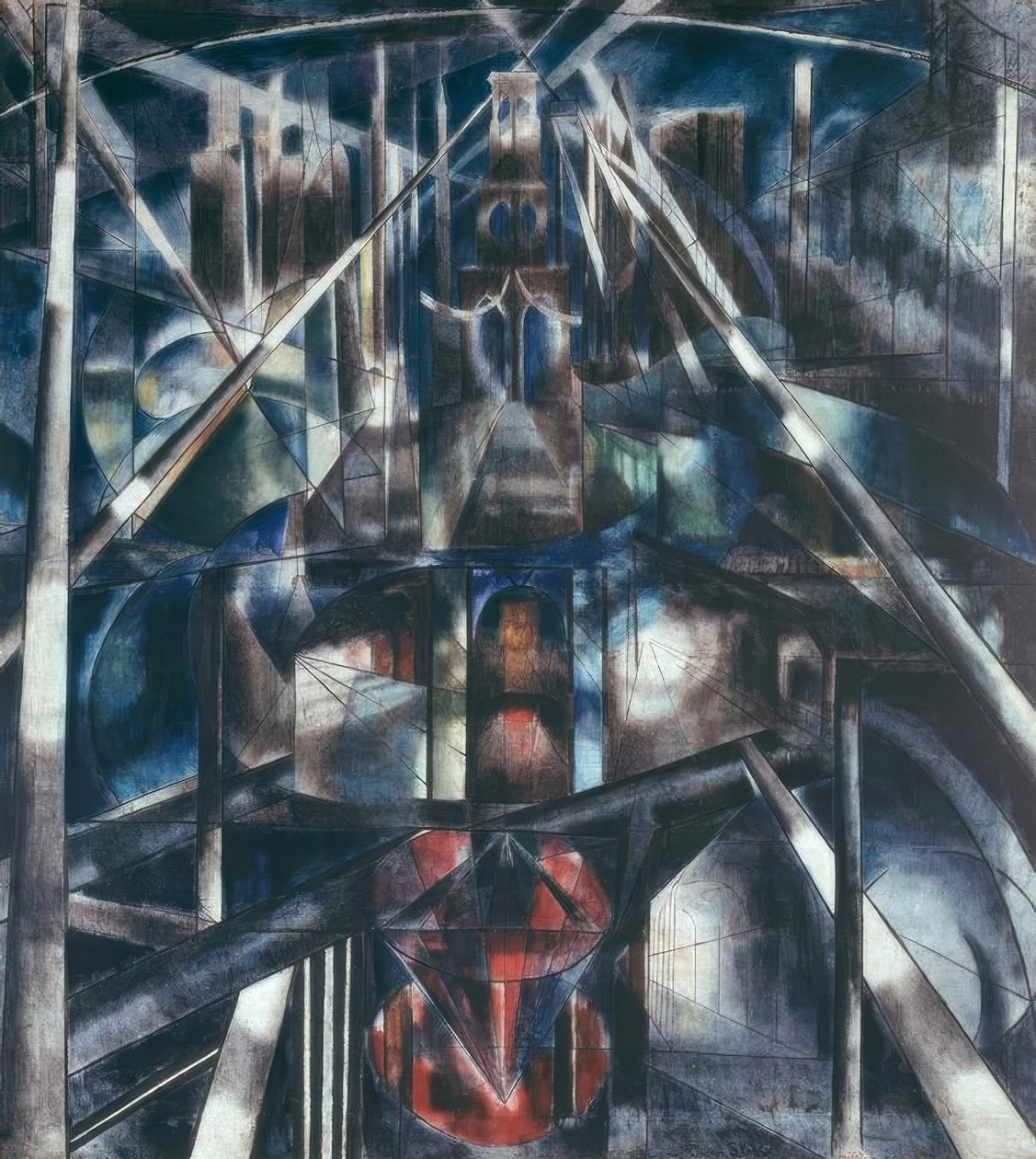 Brooklyn Köprüsü by Joseph Stella